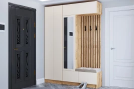 Прихожая Руэлла. Комплект 5, Дуб крафт золотой, Кашемир