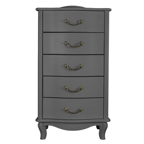 Комод Джульетта узкий 5 ящ., серый ясень Л