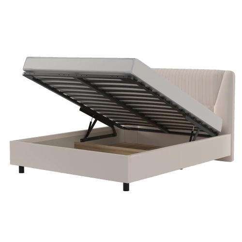 Кровать-11М 2 с подъемным основанием 1800 Вега Саксония Бежевый