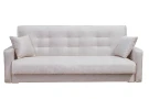 Диван Лондон 120, рогожка, полностью бежевый , пружинный блок Боннель