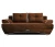Диван Еврокнижка Валенсия коричневая