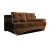 Диван Еврокнижка Валенсия коричневая