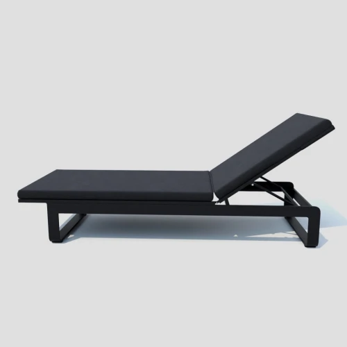 Шезлонг LETTO антрацит - каркас карбон