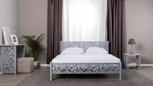 Кровать Парма 180*200, серая