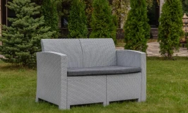 Двухместный диван LANA светло-серый