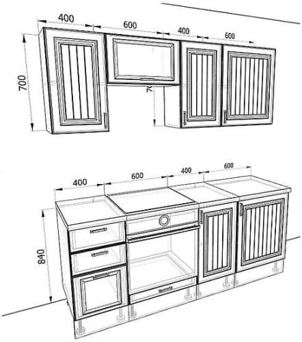 Кухня Принцесса Комплектация 3