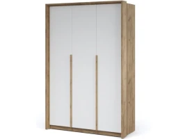 Шкаф «Мишель» 3дв, Дуб крафт золотой/Белый жемчуг