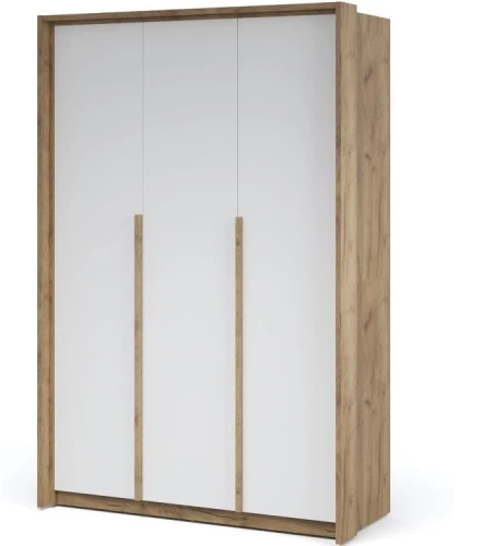 Шкаф «Мишель» 3дв, Дуб крафт золотой/Белый жемчуг