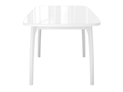 Стол DikLine M15 белый/стекло белое optiwhite