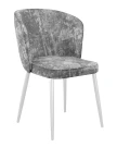 Стул DikLine 347 M13 светло-серый, ножки белые