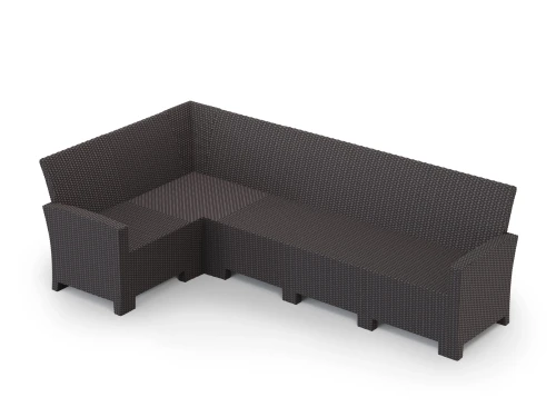 Угловой диван под ротанг Калифорния “California“ 240х136 см арт.80497-1 без подушек