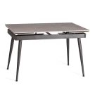 Стол обеденный Lord Grey/Лорд Грей столешница керамика (матовая) /опоры металл, светло-серый/чёрный, (120+30+30)x80x75(+1) см Стол обеденный Lord Grey/Лорд Грей столешница керамика (матовая) /опоры металл, светло-серый/чёрный, (120+30+30)x80x75(+1) см