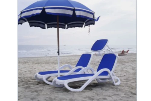 Шезлонг Nardi Alfa с подлокотниками, антрацит