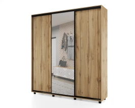 Шкаф-купе PRIME, 177х60х230 Дуб вотан с зеркалом
