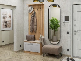 Готовая прихожая Стиль-01 Grey Silk Дуб Вотан лофт