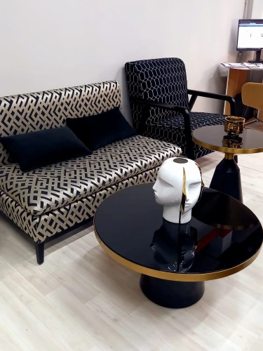 Диван двухместный Пати NH1815, 123х82х71, черно-белый