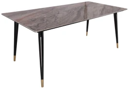 Стол обеденный Рио Гранд MC232-180BR, 180х90х76 см, коричневая керамика/черный
