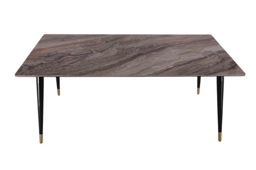Стол обеденный Рио Гранд MC232-180BR, 180х90х76 см, коричневая керамика/черный
