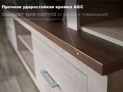 Стенка «Мэдисон», Дуб эндгрейн/дуб экспрессив бронзовый