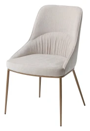 Стул ABRIOLA BOSTON-102 латте, ткань / бронзовый винтажный, ®DISAUR