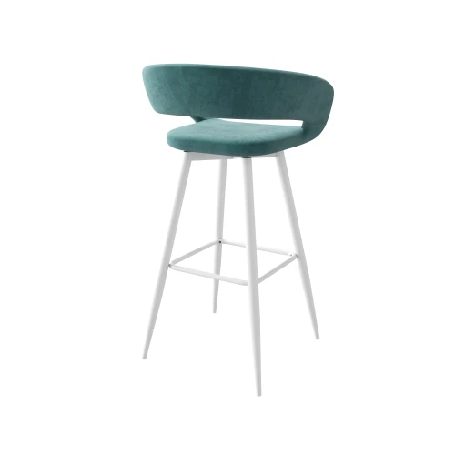 Стул полубарный Барни Р 700, b15 MINT LUX/БЕЛЫЙ