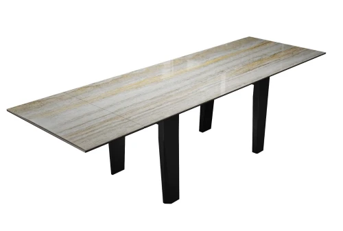 Стол DikLine KP160 керамика SH2340 полуглянец/опоры черные (2 уп)