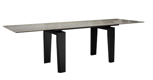 Стол DikLine KP160 керамика SH2340 полуглянец/опоры черные (2 уп)