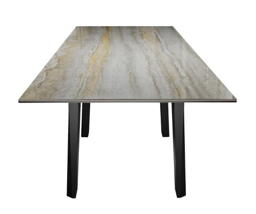 Стол DikLine KP160 керамика SH2340 полуглянец/опоры черные (2 уп)