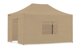 Быстросборный павильон-шатер 3х4,5 м Серии S8  липучки/молния  -  Бежевый