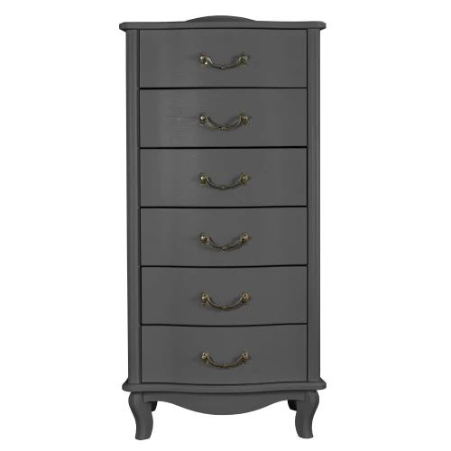 Комод Джульетта узкий 6 ящ., серый ясень Л