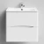 Тумба Адель 60 подвесной, белый глянец Vodok с раковиной в комплекте