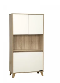 Шкаф комбинированный 57.02 Аданте дуб сонома / белый