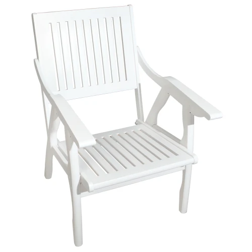 Кресло Массив решетка, каркас снег