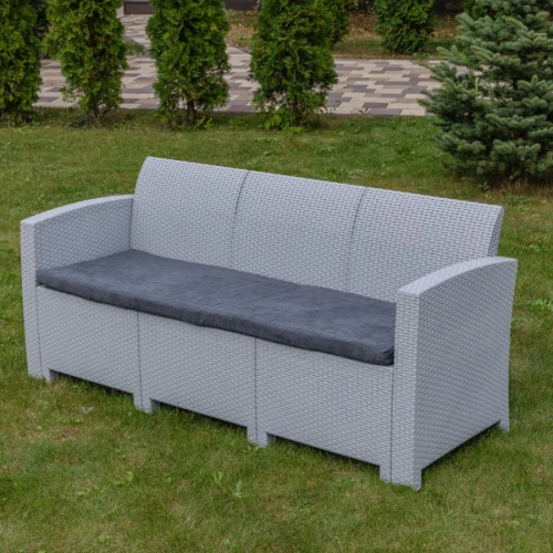 Обеденный комплект JULY XL светло-серый