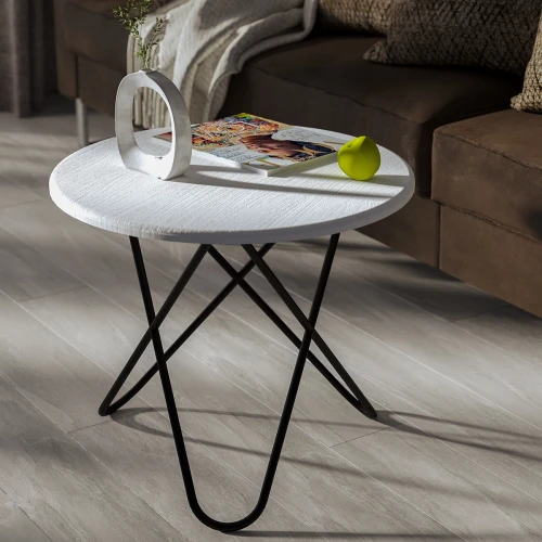 Стол журнальный BeautyStyle 20 белый/черный