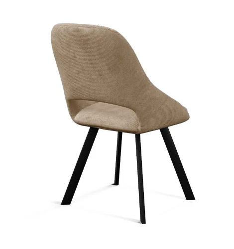 Стул DikLine 247 поворотный, AN18 бежевый, ножки черные