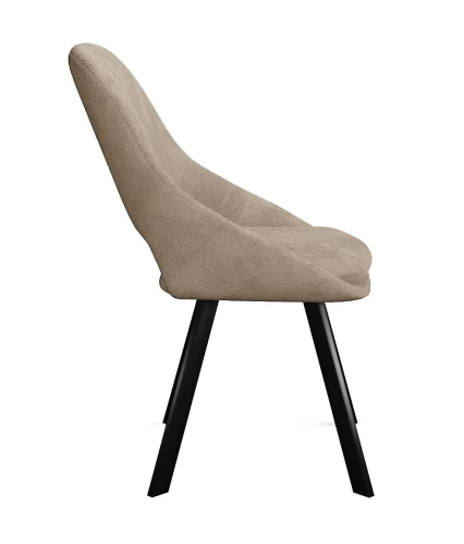 Стул DikLine 247 поворотный, AN18 бежевый, ножки черные