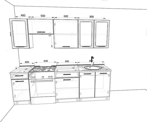 Кухня Базис Комплектация 74