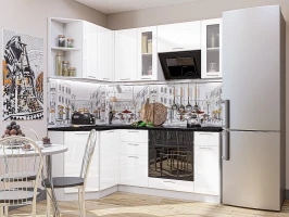 Кухонный гарнитур Валерия-М-04 Белый глянец