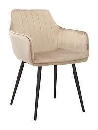 DC836 Стул мягкий с подлокотниками, МОККО#G62-13 велюр, каркас металл черный DC836 Стул мягкий с подлокотниками, МОККО#G62-13 велюр, каркас металл черный