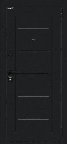 Входная дверь BRAVO Борн/SBlack Букле черное/Riviera Ice