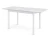 Стол Dikline L110 Мрамор белый (ЛДСП EGGER)/Опоры белый