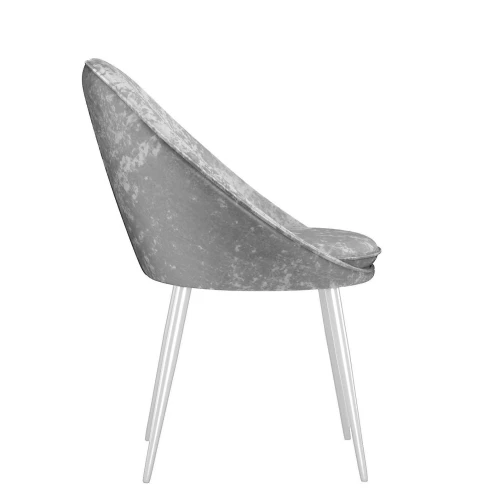 Стул DikLine 234 поворотный, M13 светло-серый, ножки белые