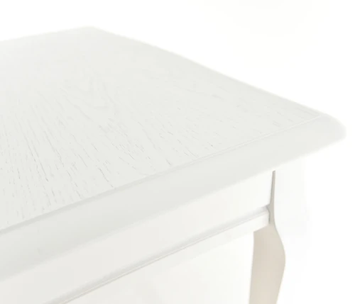 Стол Кабриоль, Эмаль белая/Патина серебро