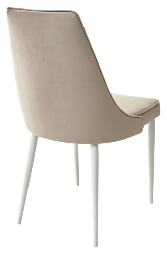 Стул NEPAL-P ЛАТТЕ #25, велюр/ белый каркас М-City