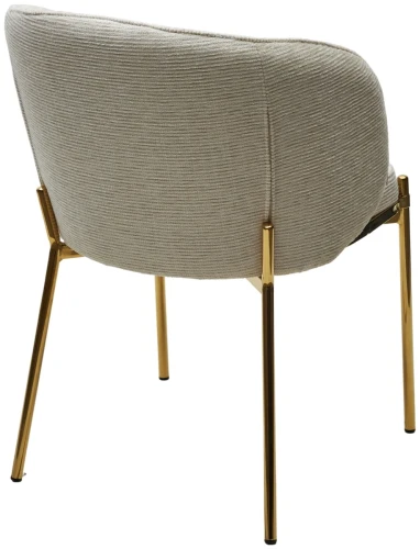 Стул DIANA Modica-40 бежево-белый, ткань / золотой каркас, ®DISAUR