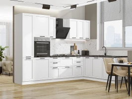 Кухонный гарнитур Нео-03 White Silk Белый