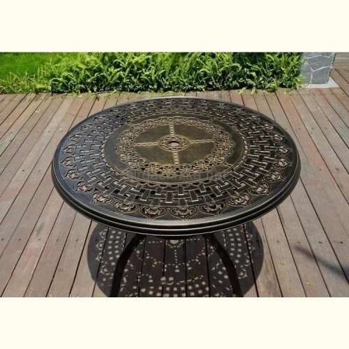 Обеденная группа из литого алюминия ВУЛКАН ( 5 предметов )