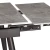 Стол обеденный Lord Grey/Лорд Грей столешница керамика (глянцевая) / опоры металл, серый/чёрный, (120+30+30)x80x75(+1) см