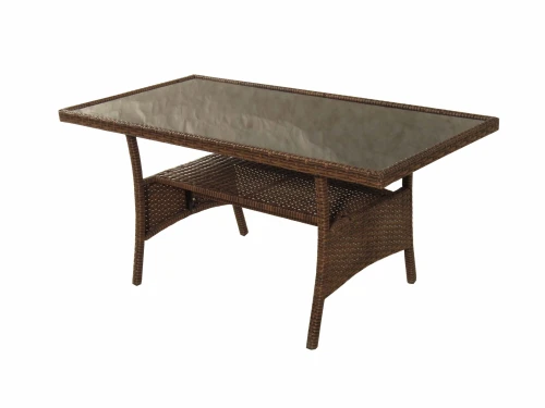 Обеденная группа плетеной мебели Албания + 2 кресла + двухместный диван Анкор Шоколад